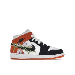 Air Jordan 1 Mid SE 'Basketball Blossom' GS (2022)