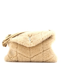 Loulou Puffer Shoulder Bag Quilted Shearling Medium