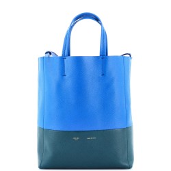 Vertical Bi-Cabas Tote Grained Calfskin Small