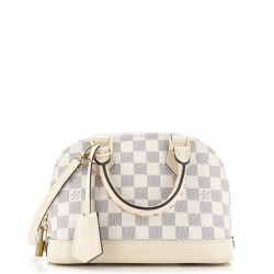 Alma Handbag Damier with Braided Detail BB
