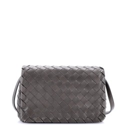 Convertible Flap Shoulder Bag Intrecciato Nappa Small