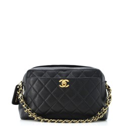 Vintage Front Pocket Camera Bag Quilted Caviar Small