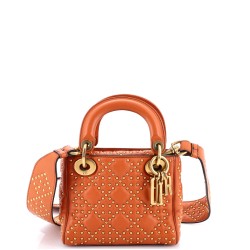 Supple Lady Dior Bag Cannage Studded Lambskin Mini