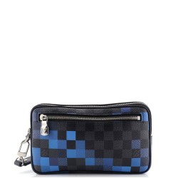 Alpha Clutch Limited Edition Damier Graphite Pixel