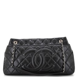 Timeless CC Soft Tote Quilted Caviar Medium