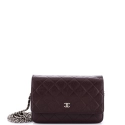 Wallet on Chain Quilted Caviar