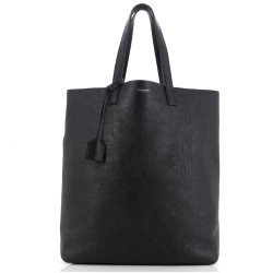 Shopper Tote Crocodile Embossed Leather Tall