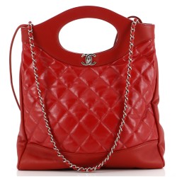 31 Shopping Bag Quilted Aged Calfskin Small