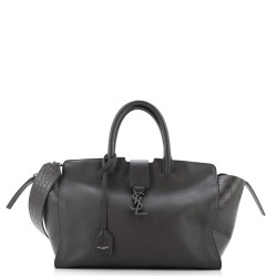 Monogram Cabas Downtown Leather with Crocodile Embossed Leather Small