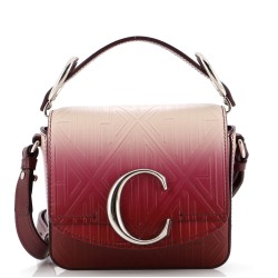 C Flap Bag Embossed Leather Mini