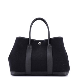 Garden Party Tote Toile and Leather 30