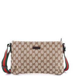 Web Strap Messenger Bag GG Canvas Small