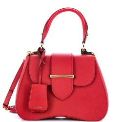 Sidonie Top Handle Bag Saffiano Leather Large