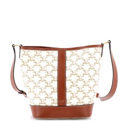 Bucket Bag Triomphe Coated Canvas Small