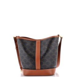 Bucket Bag Triomphe Coated Canvas Small