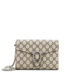 Dionysus Chain Wallet GG Coated Canvas Small