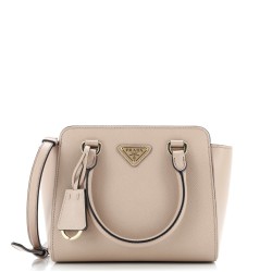 Convertible Tote Saffiano with Soft Calf Mini