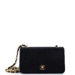 Vintage Full Flap Bag Quilted Jersey Mini