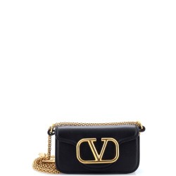 VLogo Loco Flap Shoulder Bag Leather Mini
