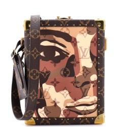 x KidSuper Vertical Clutch Box Limited Edition Patchwork Printed Camouflage Monogram Canvas