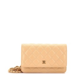 Wallet on Chain Quilted Caviar