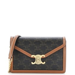Enveloppe Wallet on Strap Triomphe Coated Canvas