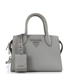 Monochrome Tote Saffiano with City Calf Small