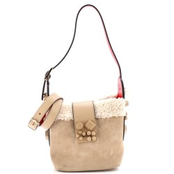 Carasky Bucket Bag Suede with Shearling Mini
