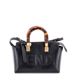 Logo By The Way Top Handle Bag Embossed Leather Mini
