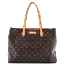Wilshire Handbag Monogram Canvas MM