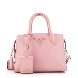 Monochrome Tote Saffiano with City Calf Mini