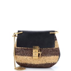 Drew Crossbody Bag Raffia Small