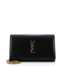 Classic Monogram Wallet on Chain Leather Small