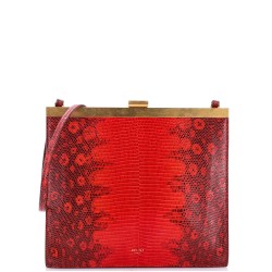 Clasp Crossbody Bag Lizard Mini