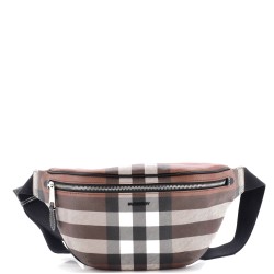 Cason Bum Bag Check E-Canvas Medium