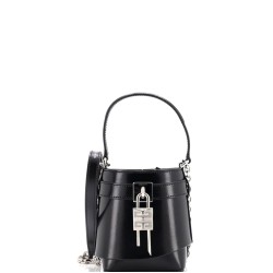 GV Shark Lock Bucket Bag Leather Micro