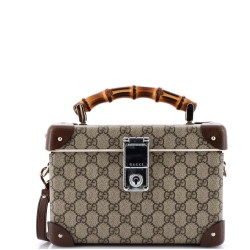 Bamboo Globe-Trotter Vanity Case GG Coated Canvas