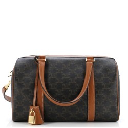 Boston Bag Triomphe Coated Canvas Medium