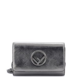 F is Fendi Wallet on Chain Leather Mini