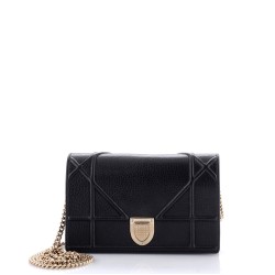 Diorama Wallet on Chain Leather