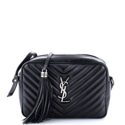 Lou Camera Bag Matelasse Chevron Leather Small