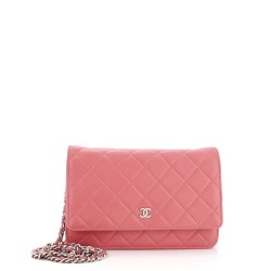 Wallet on Chain Quilted Lambskin