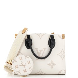 OnTheGo Tote Monogram Dune Canvas PM