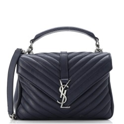 Classic Monogram College Bag Quilted Leather Medium