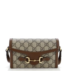 Horsebit 1955 Flap Crossbody Bag GG Coated Canvas Mini
