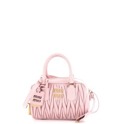 Arcadie Top Handle Bag Matelasse Leather Small