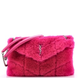 Loulou Puffer Shoulder Bag Quilted Shearling Medium