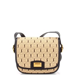 Flap Satchel Monogram All Over Canvas and Leather Small