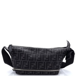 Sling Body Bag Zucca Canvas with Leather