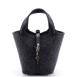 Picotin Lock Bag Felt with Leather PM